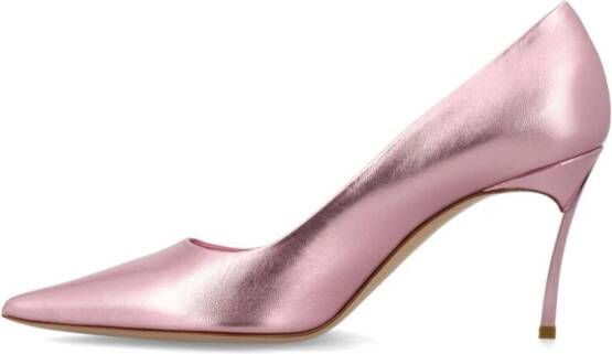 Casadei Flash Goldust metallic-effect pumps Pink