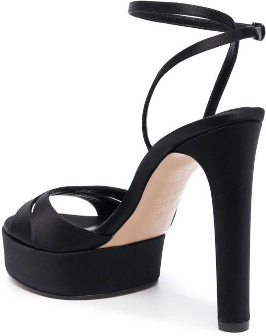 Casadei Flora 130mm sandals Black