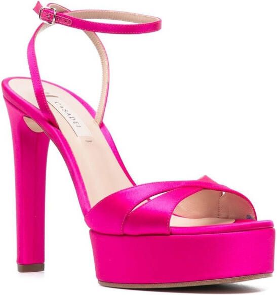 Casadei Flora 130mm sandals Pink
