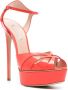 Casadei Flora 140mm patent leather sandals Red - Thumbnail 2