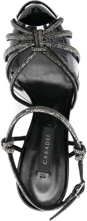 Casadei Flora C+C 160mm sandals Black