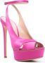Casadei Flora Jolly 140mm satin sandals Pink - Thumbnail 2