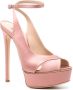 Casadei Flora Jolly 155mm satin sandals Pink - Thumbnail 2