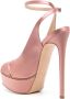 Casadei Flora Jolly 155mm satin sandals Pink - Thumbnail 3