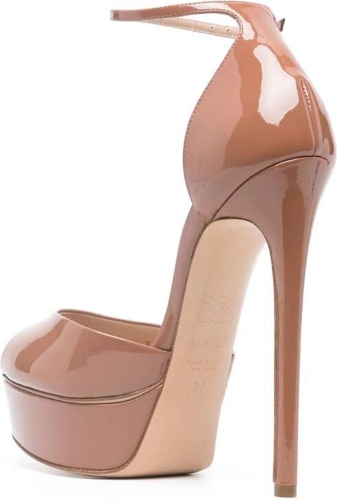 Casadei Flora Tiffany 150mm platform sandals Brown