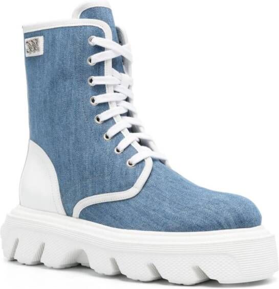 Casadei Generation C denim boots Blue