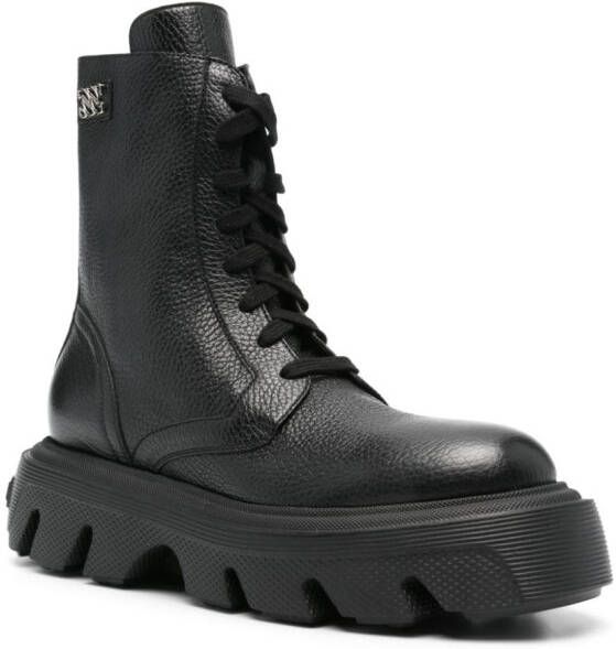 Casadei Generation C leather boots Black