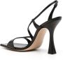 Casadei Geraldine 100mm leather sandals Black - Thumbnail 3