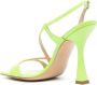 Casadei Geraldine 110mm leather sandal Green - Thumbnail 3