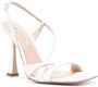 Casadei Geraldine 110mm leather sandal White - Thumbnail 2