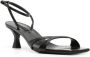 Casadei Geraldine 50mm leather sandals Black - Thumbnail 2