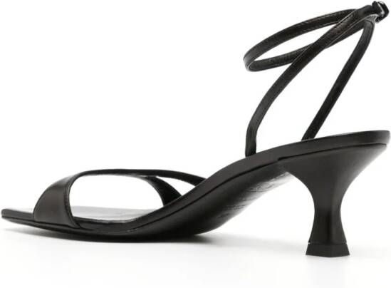 Casadei Geraldine 50mm leather sandals Black
