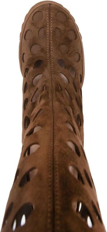 Casadei Ginnica cut-detail boots Brown