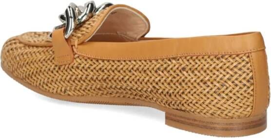 Casadei Hanoi chain link-detail loafers Neutrals