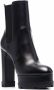 Casadei high block-heel leather boots Black - Thumbnail 2