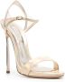 Casadei holographic 130mm sandals Gold - Thumbnail 2