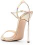 Casadei holographic 130mm sandals Gold - Thumbnail 3