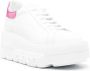 Casadei holographic-panel leather sneakers White - Thumbnail 2