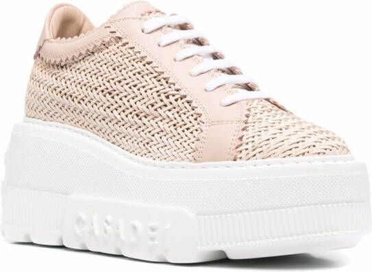 Casadei interwoven-detail chunky sneakers Pink