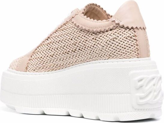Casadei interwoven-detail chunky sneakers Pink
