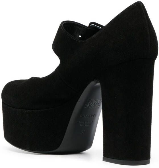 Casadei Isa 111mm leather Mary Jane pumps Black