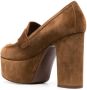 Casadei Isa 111mm suede pumps Brown - Thumbnail 3