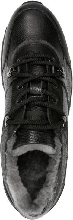 Casadei Ischia lace-up leather sneakers Black