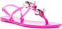 Casadei Jelly crystal-embellishment sandals Pink - Thumbnail 2