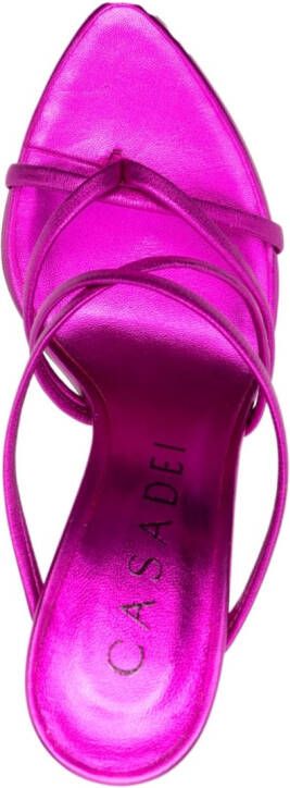 Casadei Julia Lucrezia 105mm mules Pink