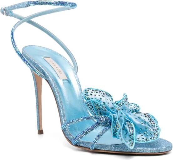 Casadei Julia Orchidea 100mm sandals Blue