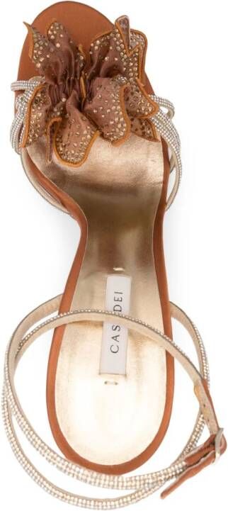 Casadei Julia Orchidea 100mm sandals Brown