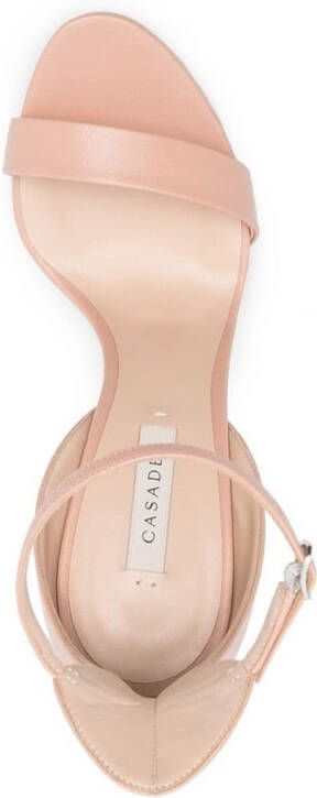 Casadei leather 120mm heeled sandals Neutrals