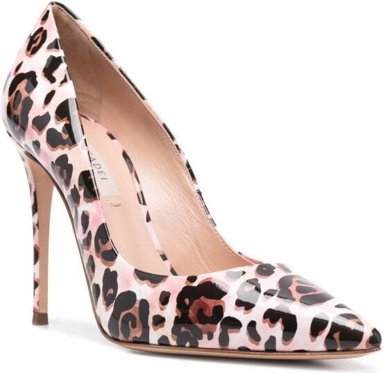 Casadei leopard-print stiletto pumps Pink