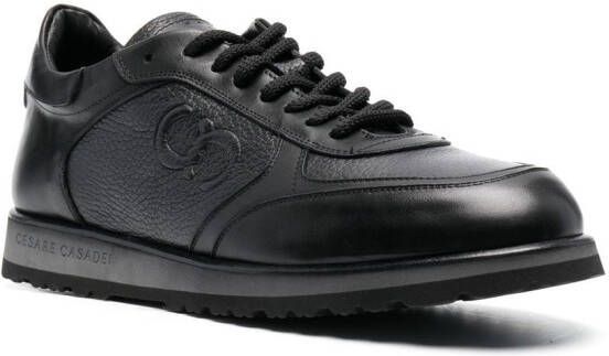Casadei logo low-top sneakers Black