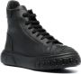 Casadei logo-plaque lace-up leather sneakers Black - Thumbnail 2