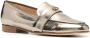 Casadei logo-plaque metallic loafers Gold - Thumbnail 2