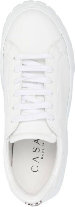 Casadei low-top leather sneakers White