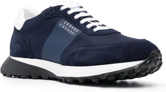 Casadei low-top suede sneakers Blue