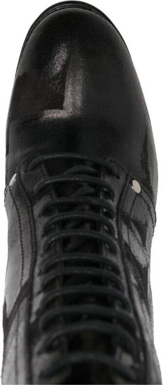 Casadei Nancy 120mm lace-up ankle boots Black