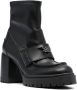Casadei Nancy 70mm leather boots Black - Thumbnail 2