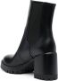 Casadei Nancy 75mm block-heel leather boots Black - Thumbnail 3