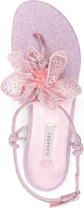 Casadei Ochidea flat sandals Pink