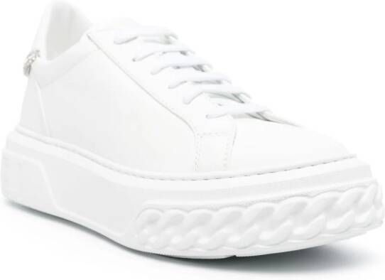 Casadei Off Road C+C leather sneakers White