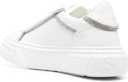 Casadei Off Road crystal-detail low-top sneakers White