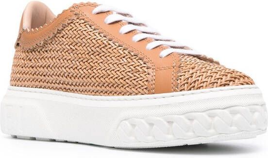 Casadei Off-Road woven sneakers Neutrals