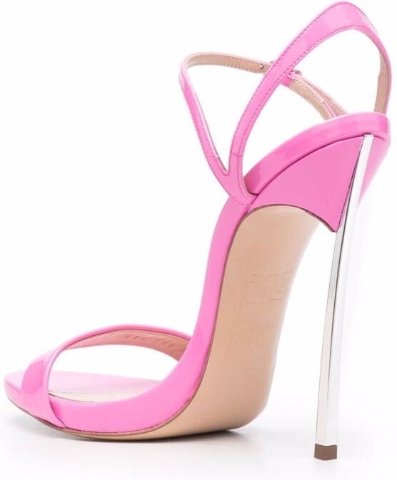 Casadei open-toe leather sandals Pink