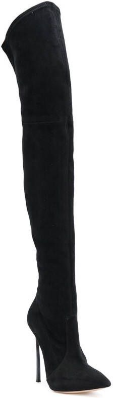 Casadei over-the-knee Blade boots Black