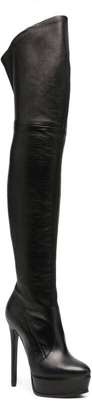 Casadei over the knee boots Black