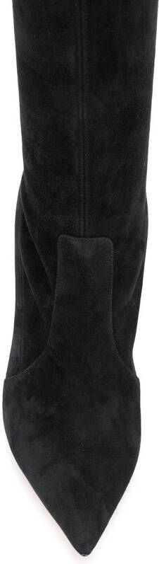 Casadei over-the-knee heeled boots Black