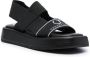 Casadei padded flat sandals Black - Thumbnail 2
